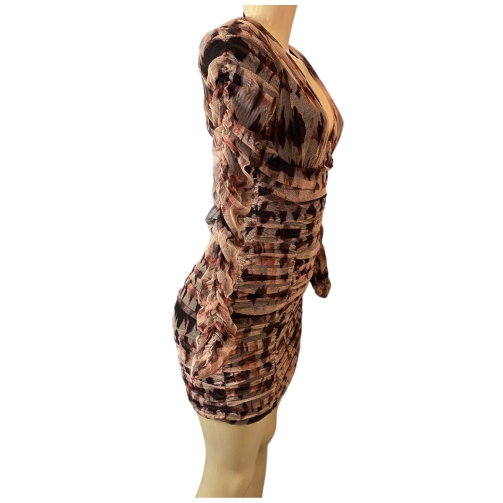 Zara Multicolor Patterned Mini Dress - Picture 6 of 11